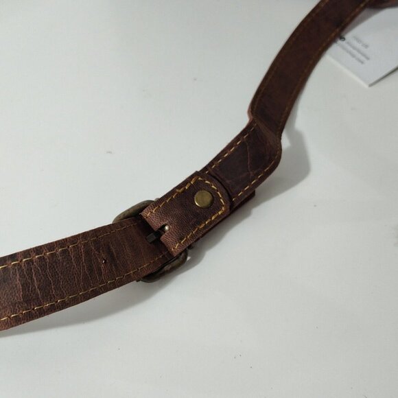 Le Papillon Brown Faux Leather Crossbody Messenger Bag Purse Handbag NEW - Picture 5 of 11